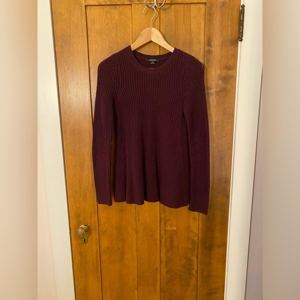 Plum Acrobat Sweater
